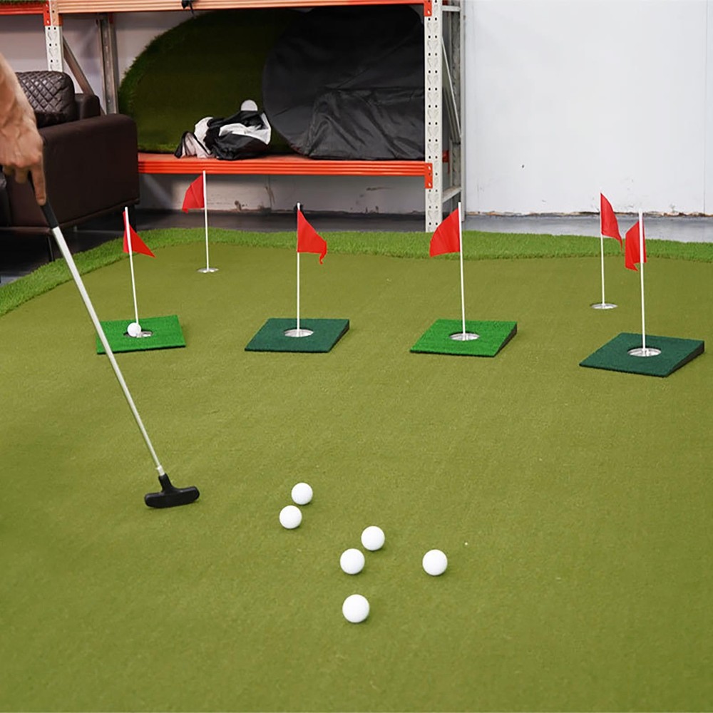 Golf Turf Mat Flagstick Practice Mat Golf Slope Practice Mat Backyard Golf Mat
