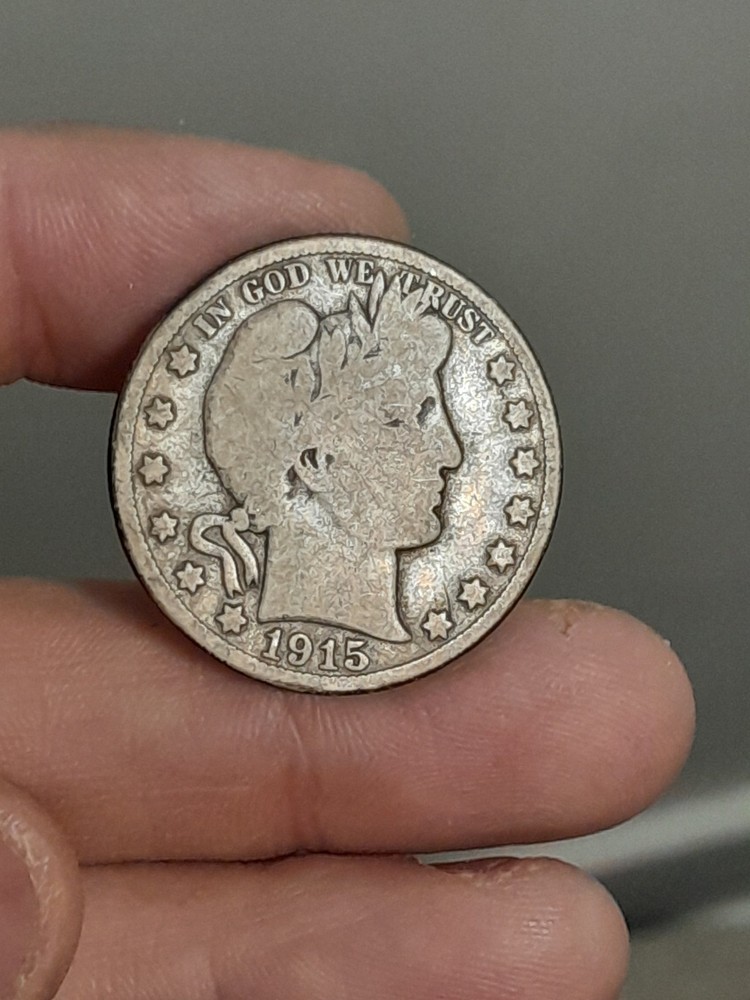 1915- S Barber Half Dollar