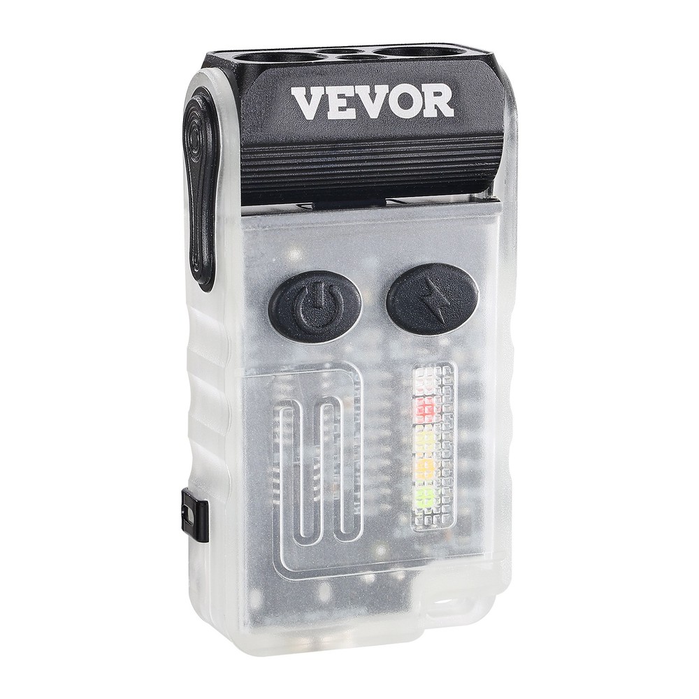 VEVOR Rechargeable Keychain Flashlight Mini LED Flashlight with Clip & Magnetic