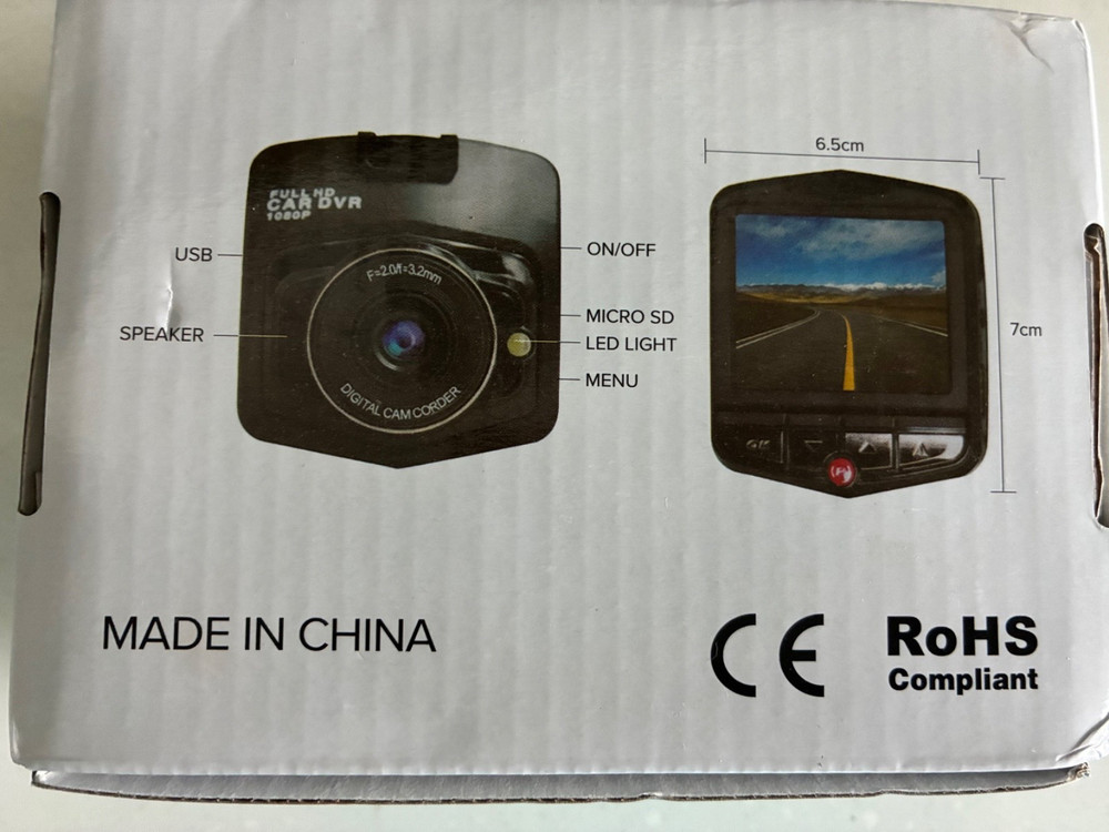 Vital Dash Cam with night vision 1080p. New