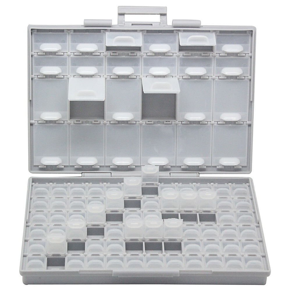 2 units AideTek BOXALL48+96 Compartments Combo Organizer Surface Mount Box