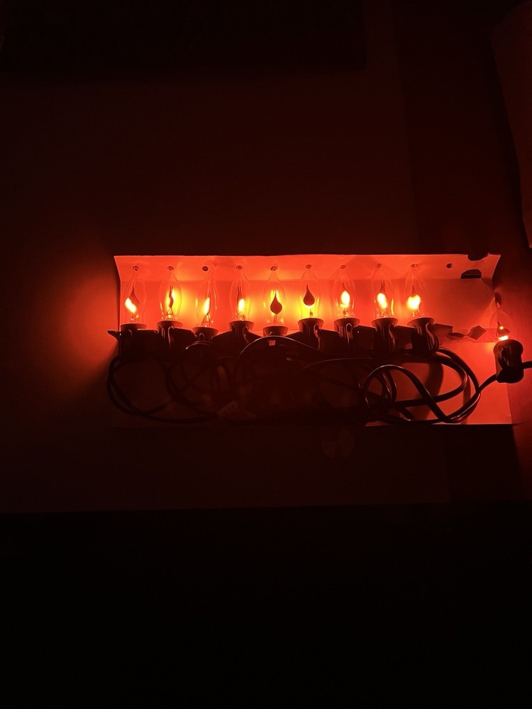 Halloween Light Set Bundle Skeleton Pumpkin Flicker Candle Lights Tested Working