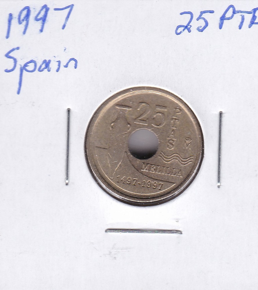 1997 Spain 25 Pesetas