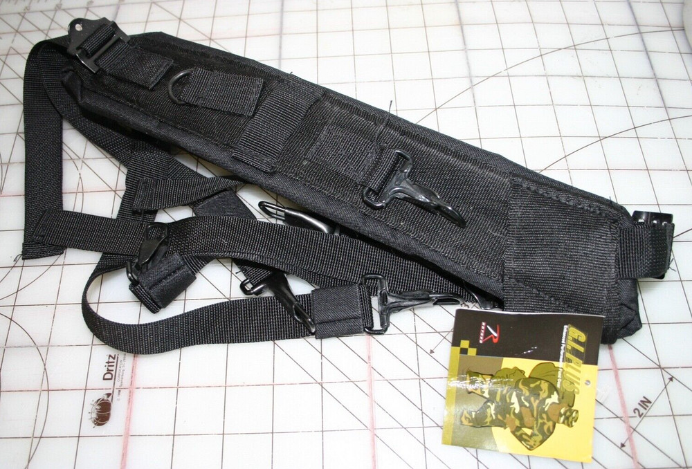 NWT, ROTHCO GI PLUS PACK SHOULDER STRAPS, BLACK