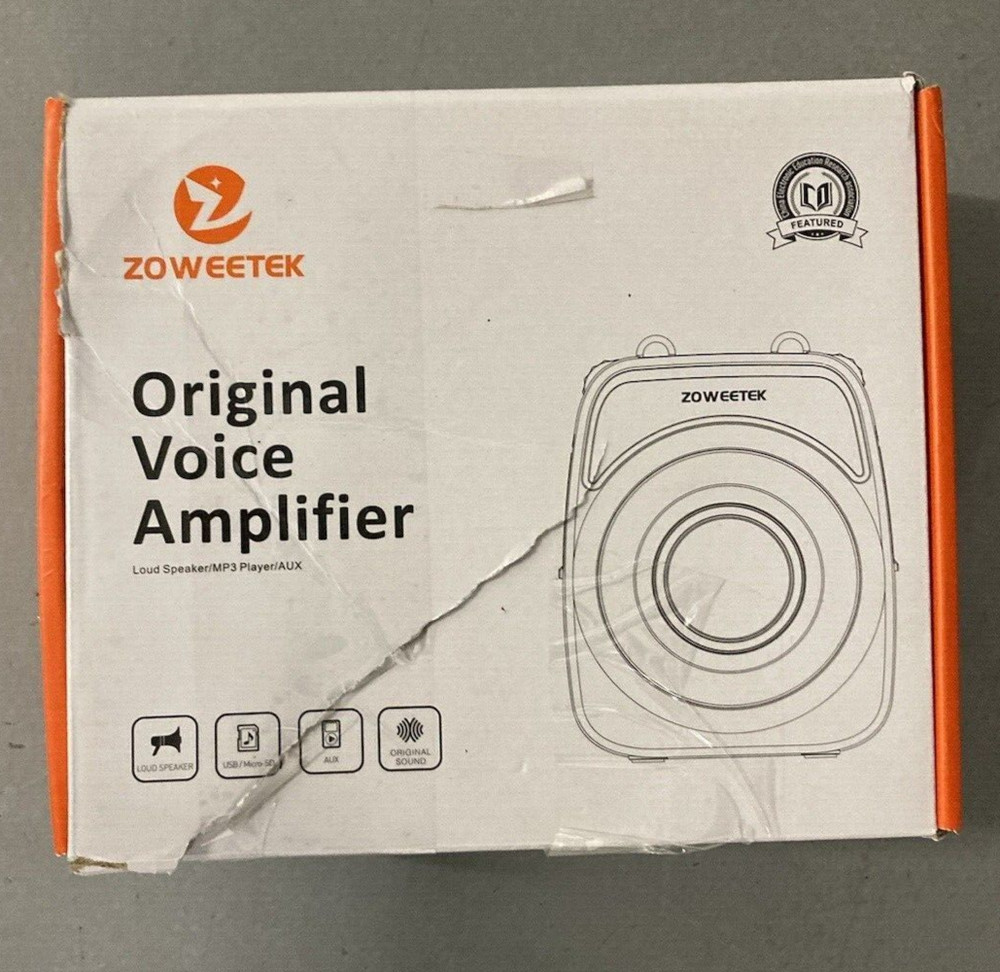 ZOWEETEK Voice Amplifier with UHF Wireless Microphone Headset