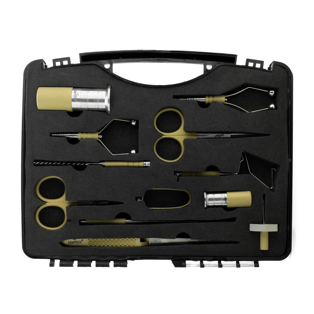 UMPQUA Dreamstream+ 12-Piece Tan Master Tying Tool Kit (33137)