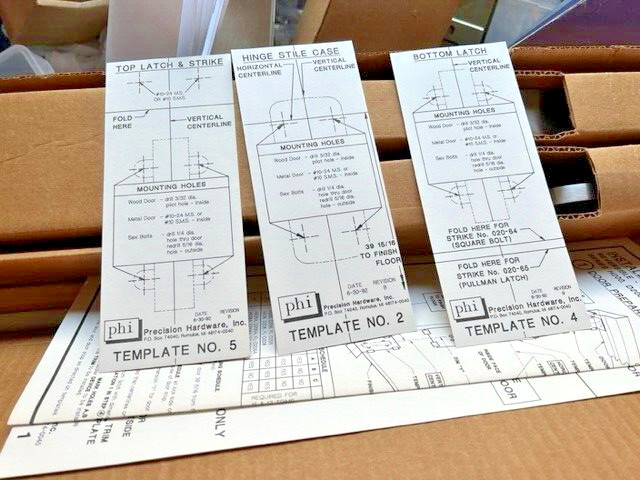 PRECISION HARDWARE PHI H201 LHRB X 32D VERTICAL ROD 3 X 7 EXIT DEVICE OLYMPIAN