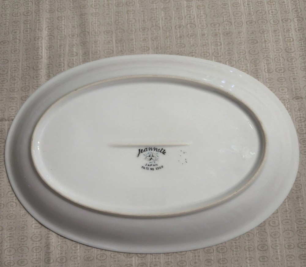 VINTAGE JEANNETTE 16" OVAL PLATTER 5509