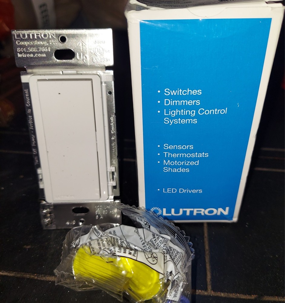 Lutron DVRF-AS-WH Smart Accessory Switch 120V 6A Light Control White