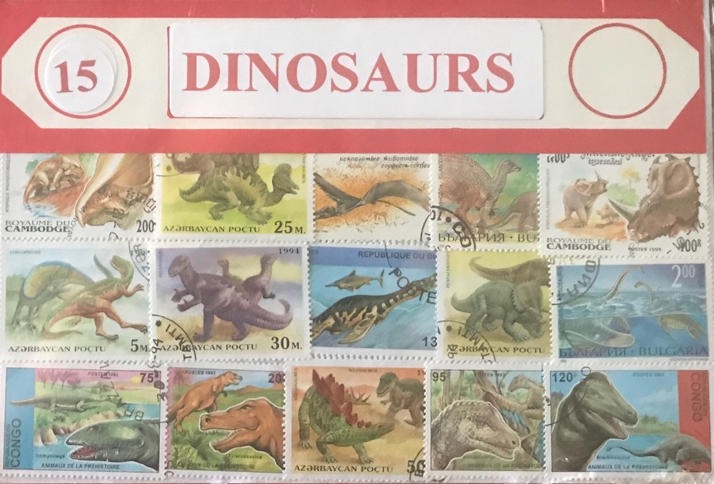 Stamp Packet - Dinosaurs
