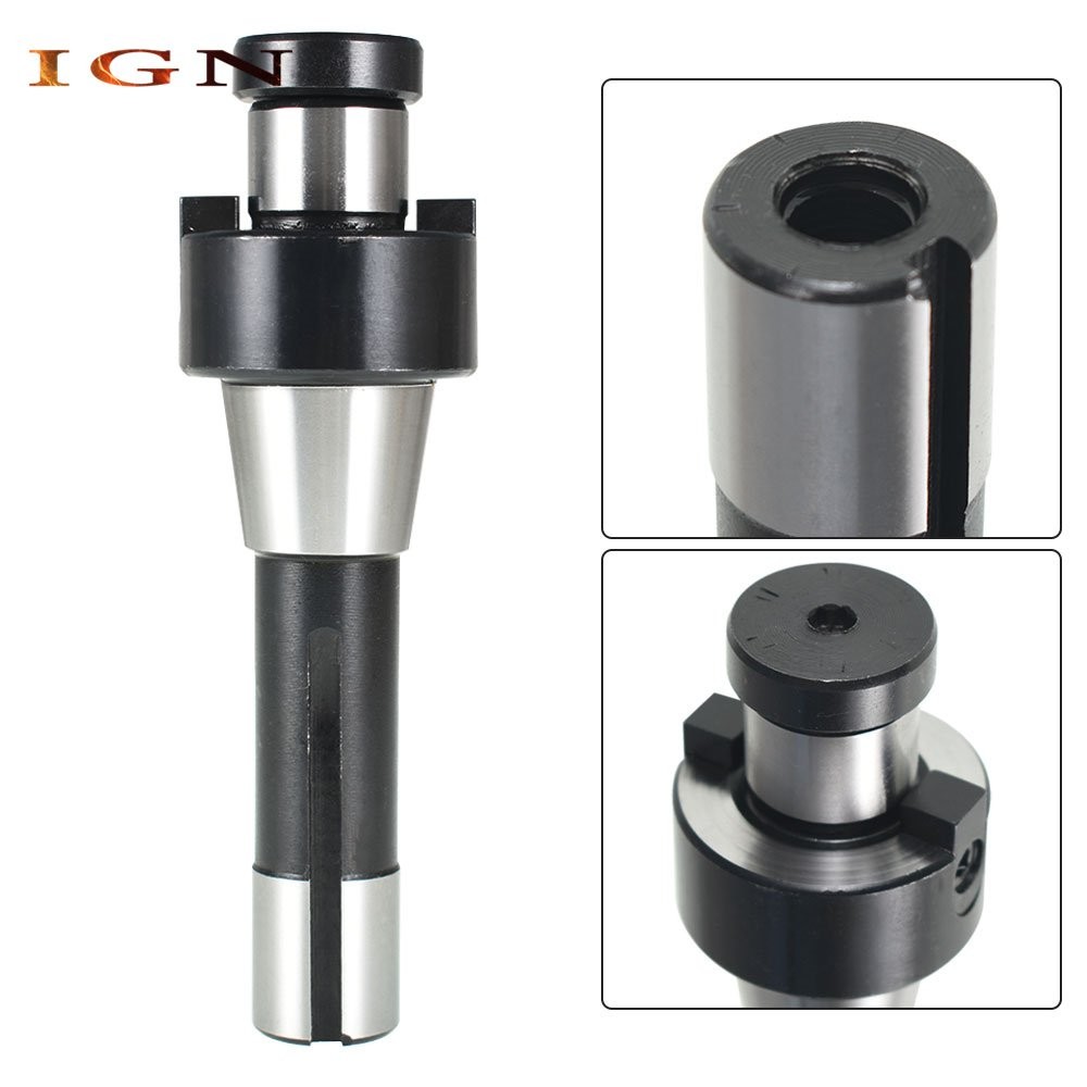 1In R8 Shank Shell Milling Arbor Adapter Holder Hardened For Machine