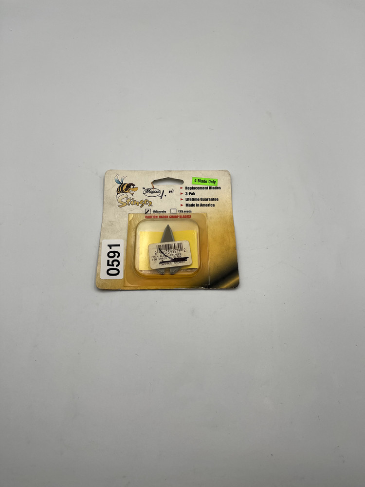 Magnus Stinger Replacement Blades 4 Blade 100 GRAIN 3 PACK