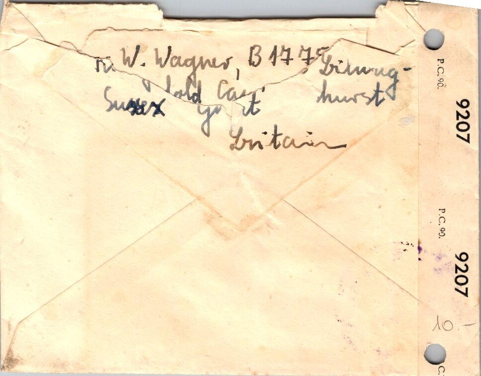 England 1947 Censor Cover - J16477