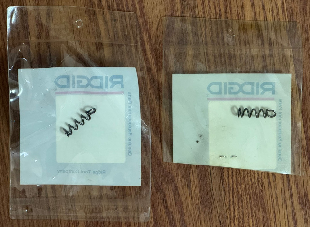 NEW 2-Pack RIDGID 42118 Release Spring S ~ Free Shipping