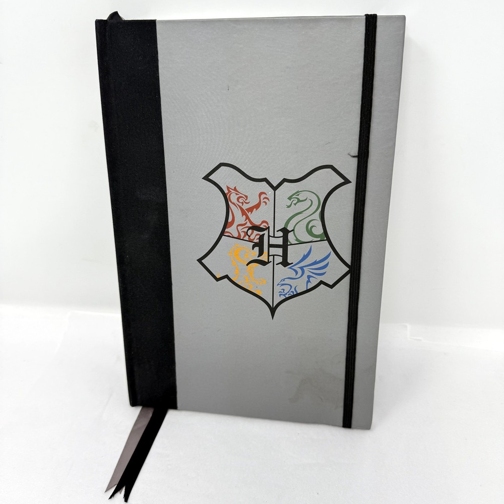 Universal Studios Harry Potter Hogwarts Alumni Journal Notebook Gray Crest