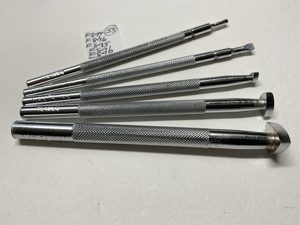 5 Ivan Taiwan, Taiwan Figures Leather Carving Tools (Ref#33)