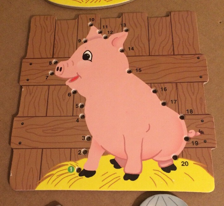 Lauri Dot 2 Dot Lacing Farm Animals