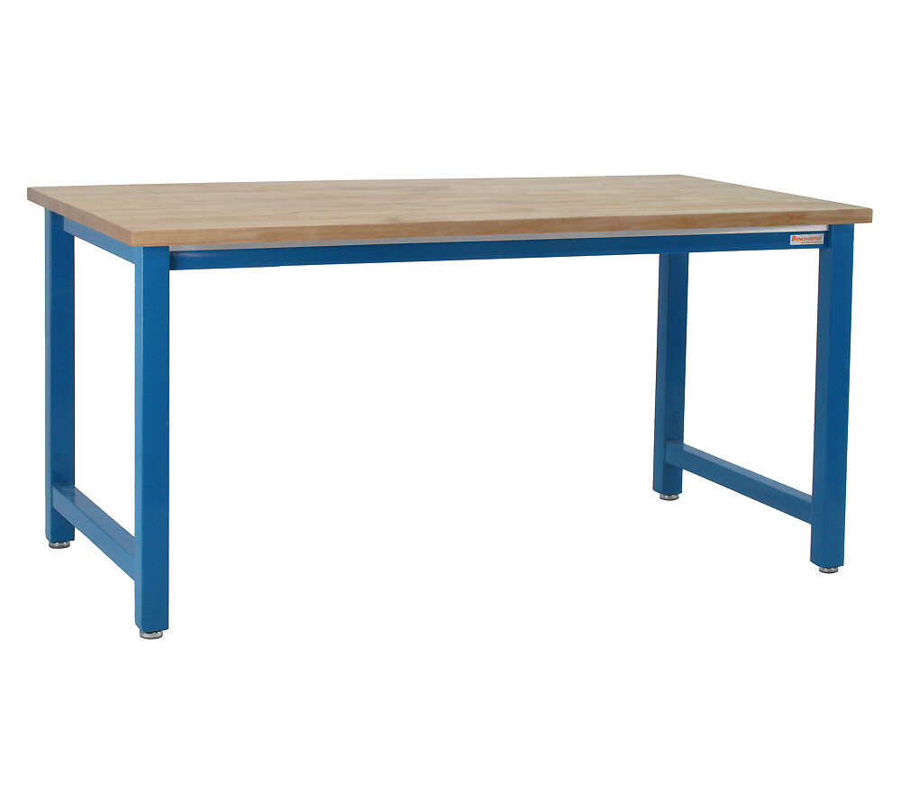 BenchPro K Solid Maple 24"D x 72"W Production Table Industrial Workbenches