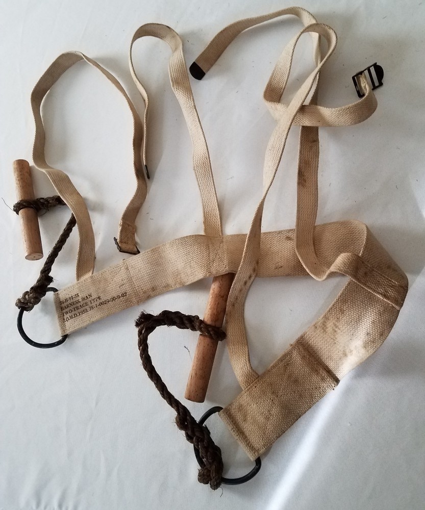 WW 2 tenth mountain division two man trace harness