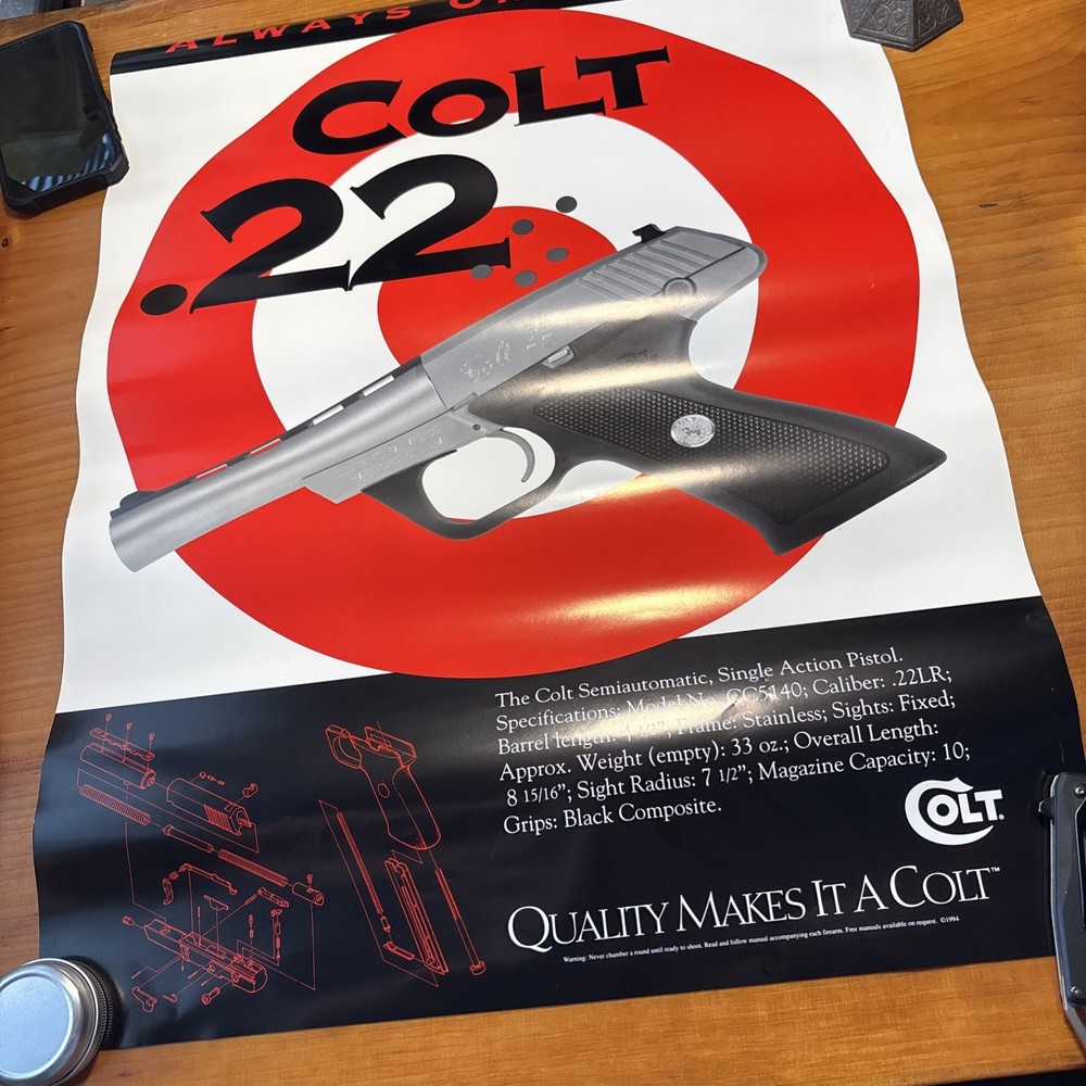 Colt Advertisement Poster 1994
