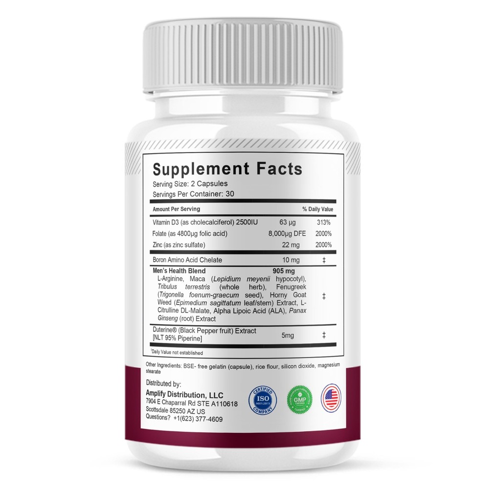 (5 Pack) Eremax Capsules, Eremax Premium Performance Supplement (300 Capsules)