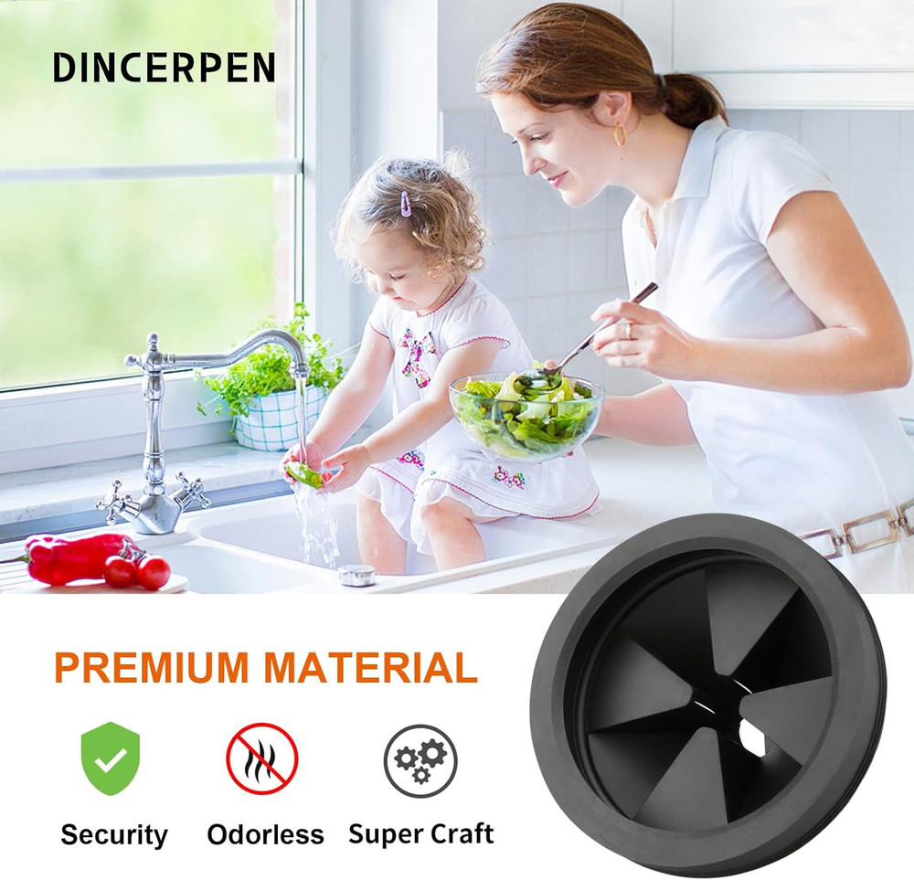 2 Pcs Garbage Disposal Splash Guard Sink Baffle, 3 1/8" Removable Garbage