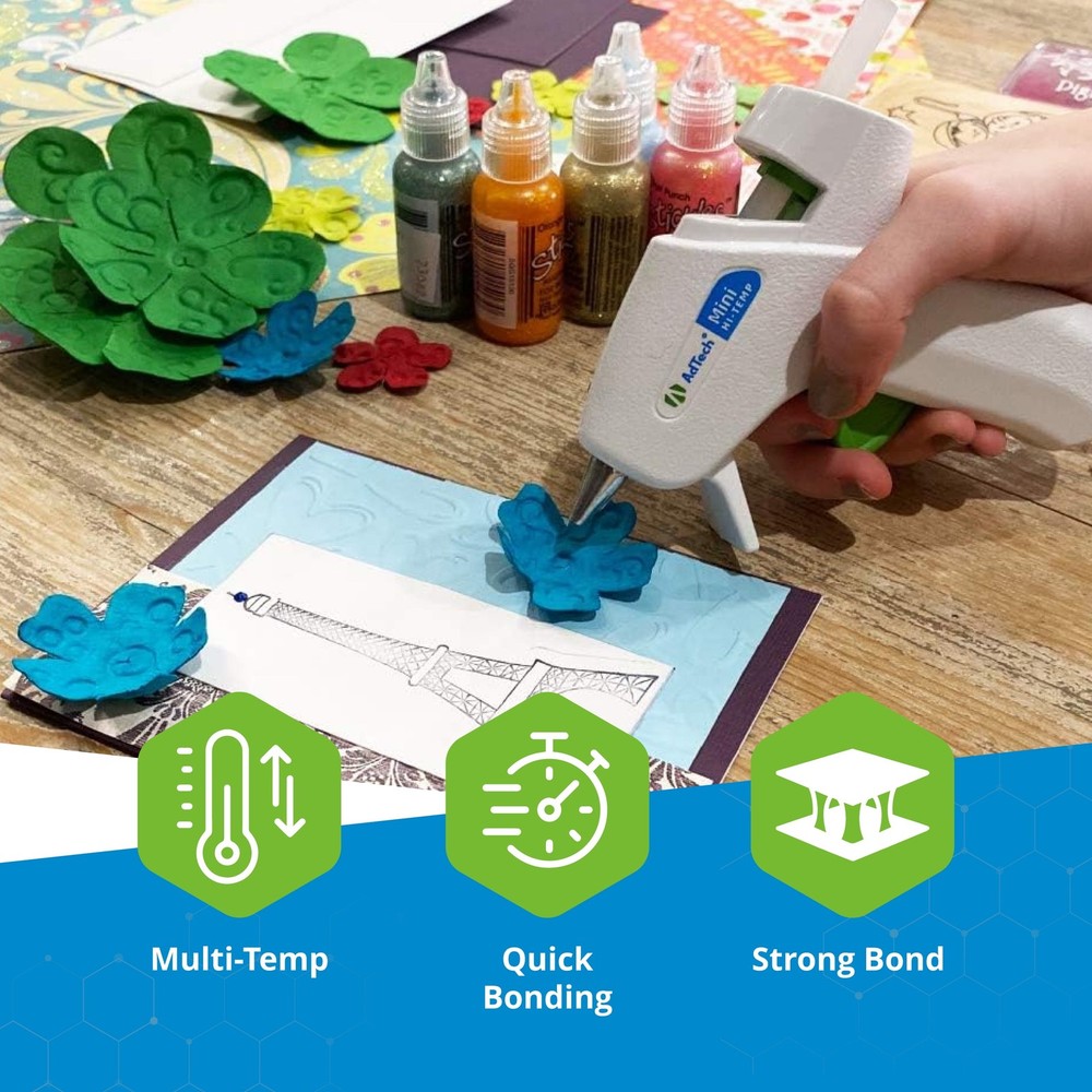 AdTech Crystal Clear Mini Size Hot Glue Sticks