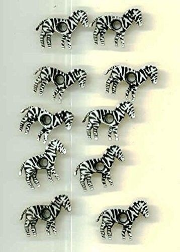 ZOO Eyelets - Zebra - 1/8' - 2-toned - 10pc