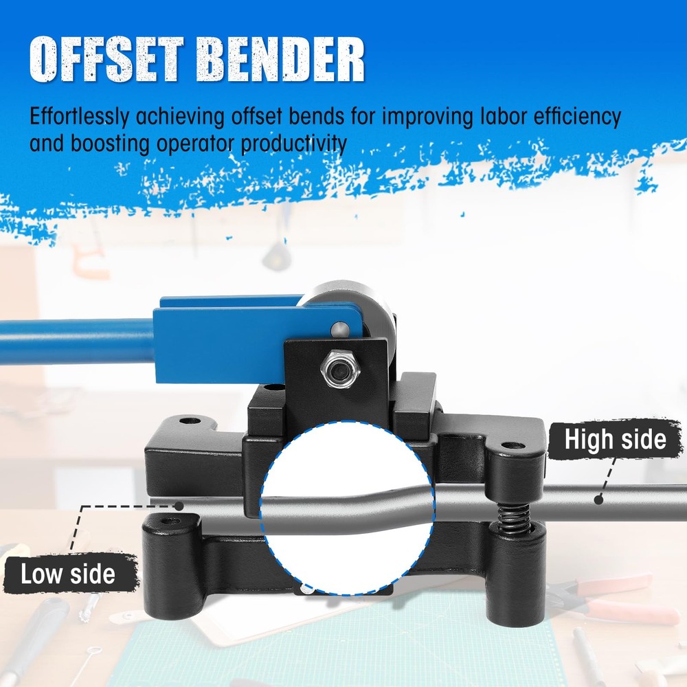 Conduit Offset Bender 2 in 1 - both ½“& ¾” EMT, Ensuring Precise and Efficien...