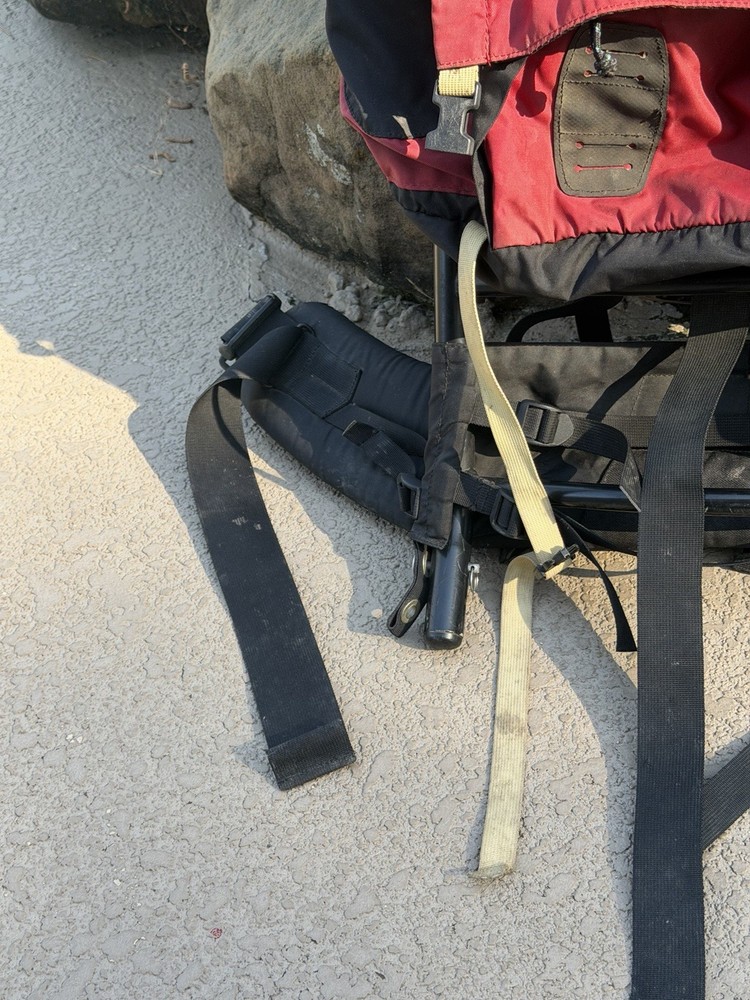 Kelty Trekker 4300 External Frame Hiking Backpack Red Black