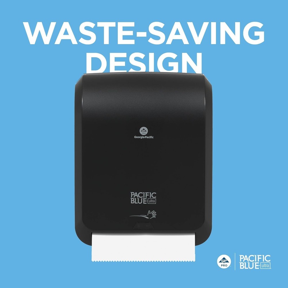Touchless Paper Towel Dispenser High Capacity Automatic Wall Mount Black