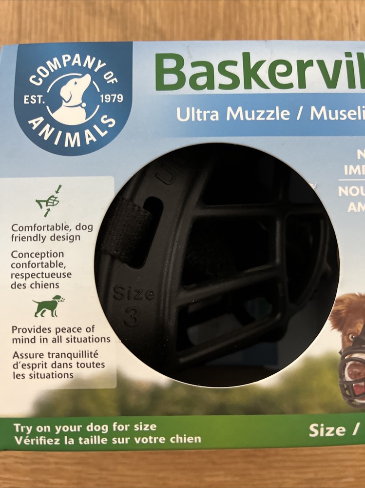 Baskerville Ultra Muzzle Size 3- Westie Allows Drinking and Panting New