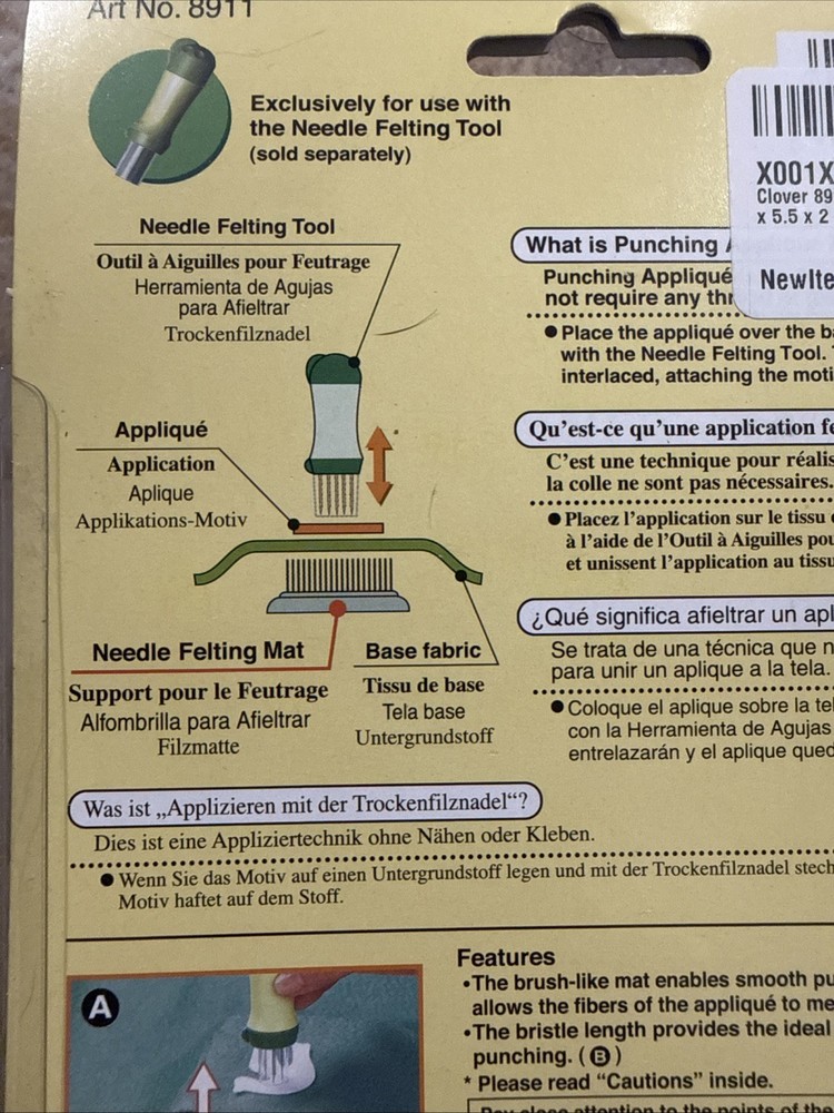 CLOVER FELTING NEEDLE MAT LARGE