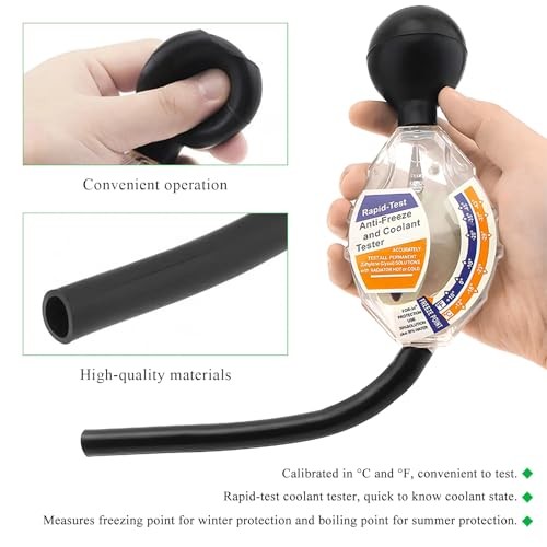 Coolant Tester Accessory, Dial Type Car Battery Liquid Densitometer Freezing