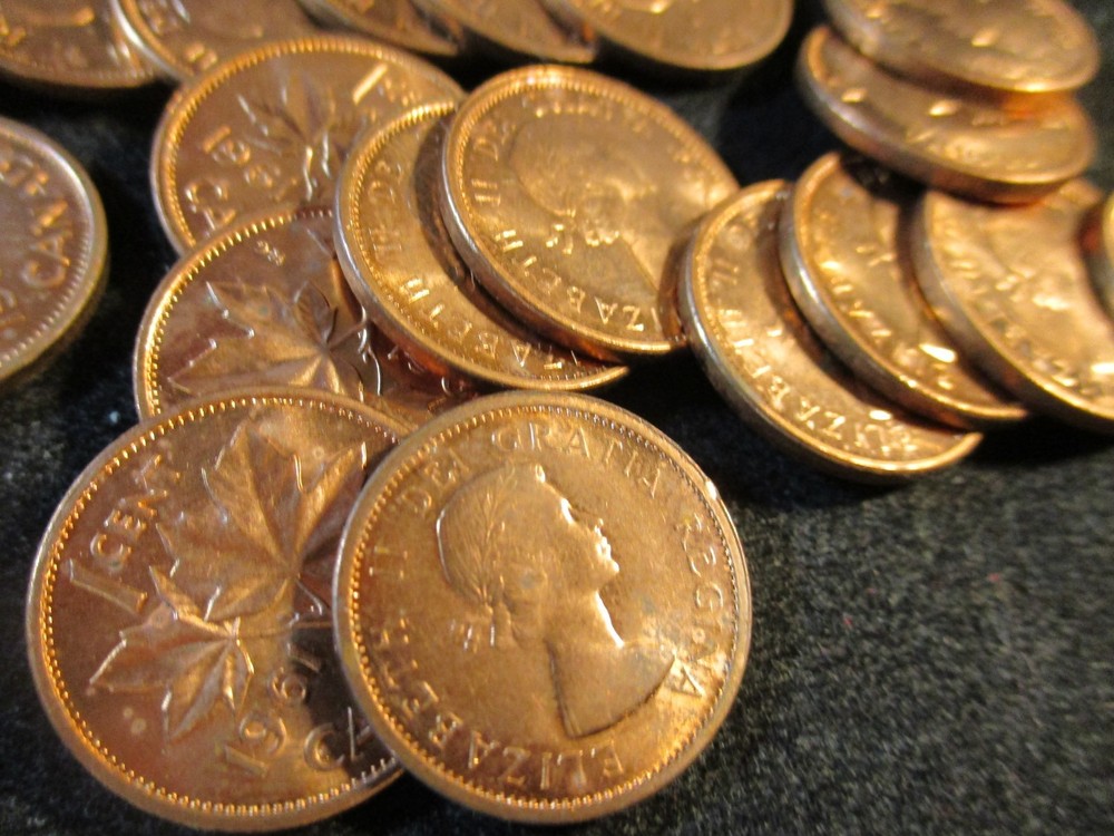 1961 CANADA CENT ROLL GEM