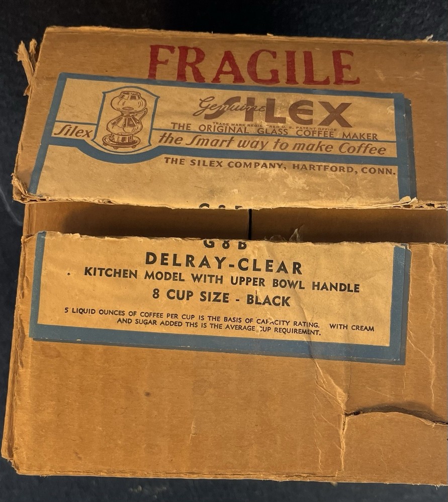 Silex Pyrex Bubble Glass Coffee Maker with Box