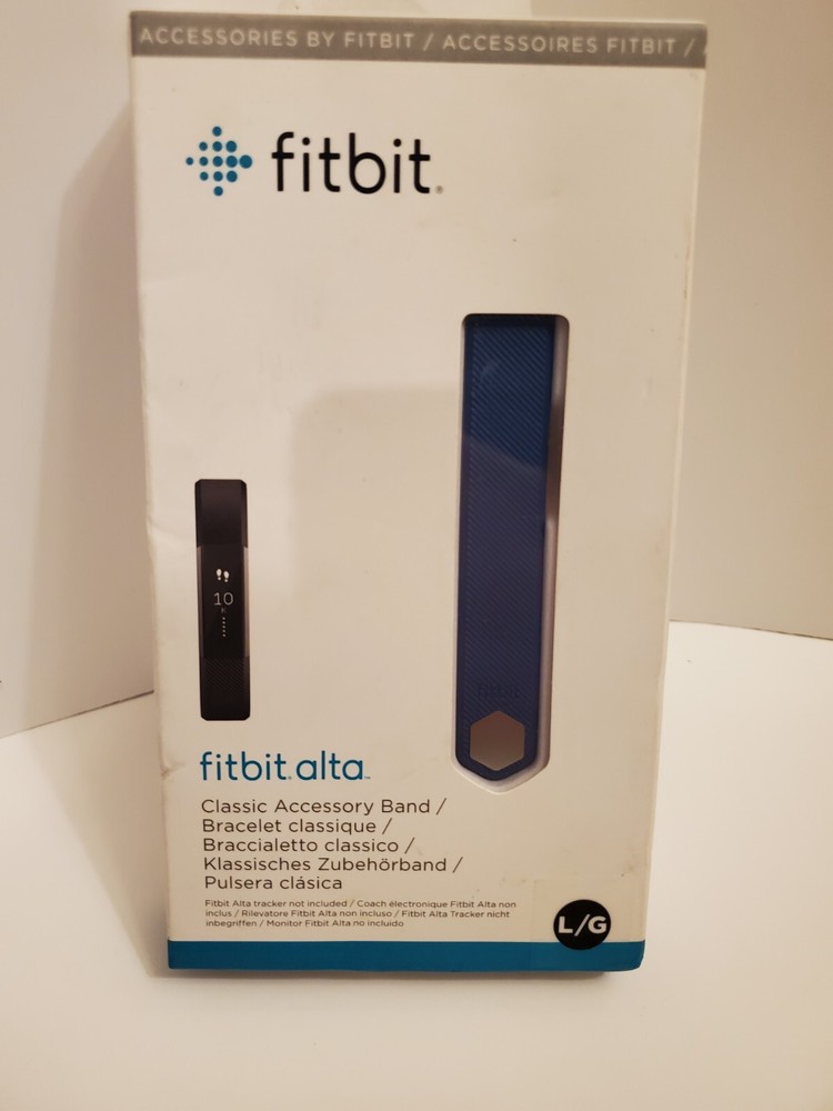 New Fitbit Alta Classic Accessory Band Blue Large Size NEW