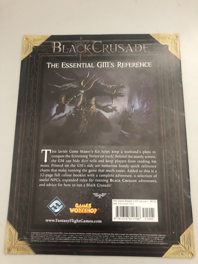 FFG Black Crusade Game Master's Kit - Book Only!