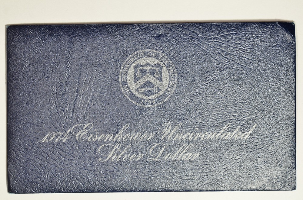 1974 S Eisenhower BU Blue Pack US envelope - No Coin
