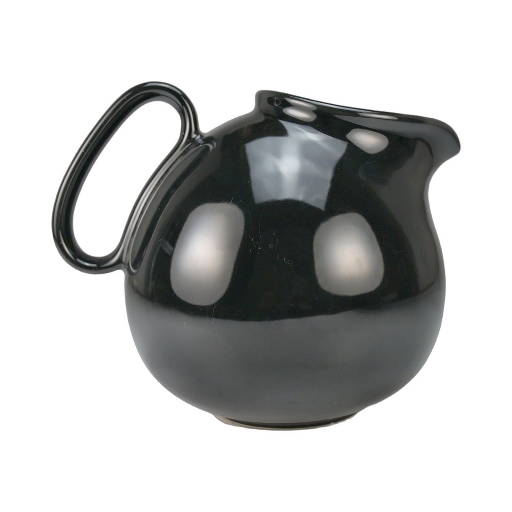 Waechtersbach Spain Glossy Black Ceramic Pitcher