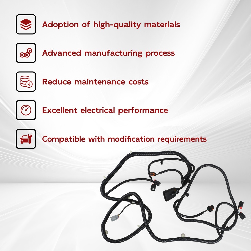 Front Bumper w/o Camera Parking Sensor Wires Fits for 2016-2017 Ford Explorer