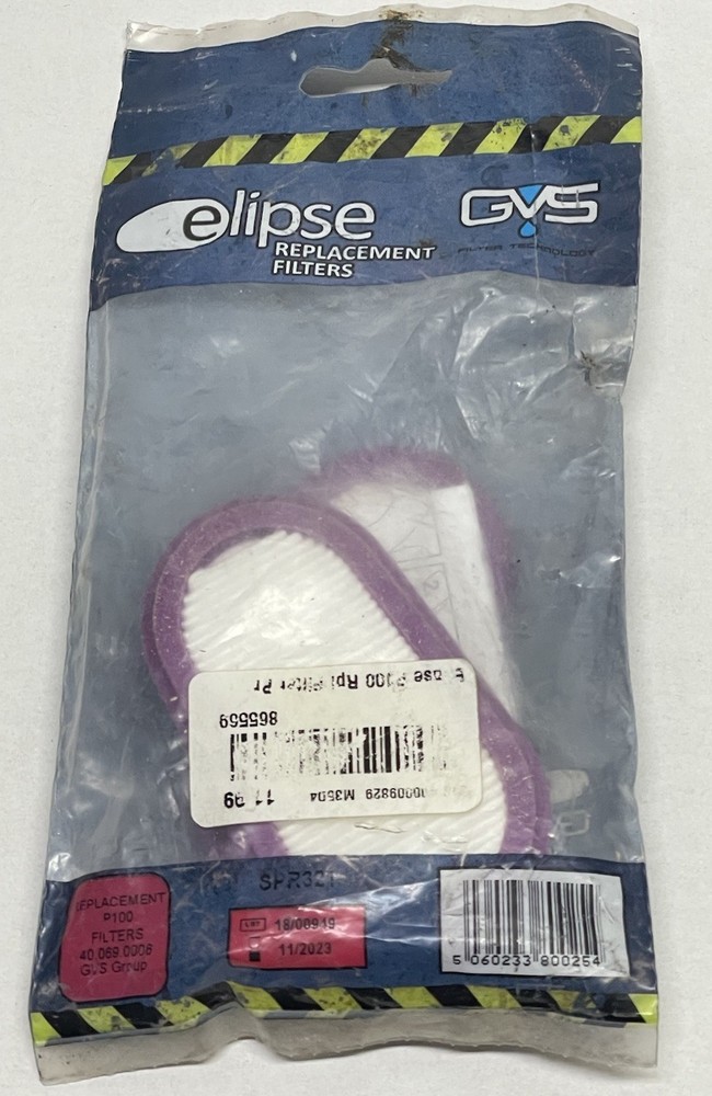 GVS SPR321 Elipse P100 Replacement Filter, Size Small/Medium - 2 Pack