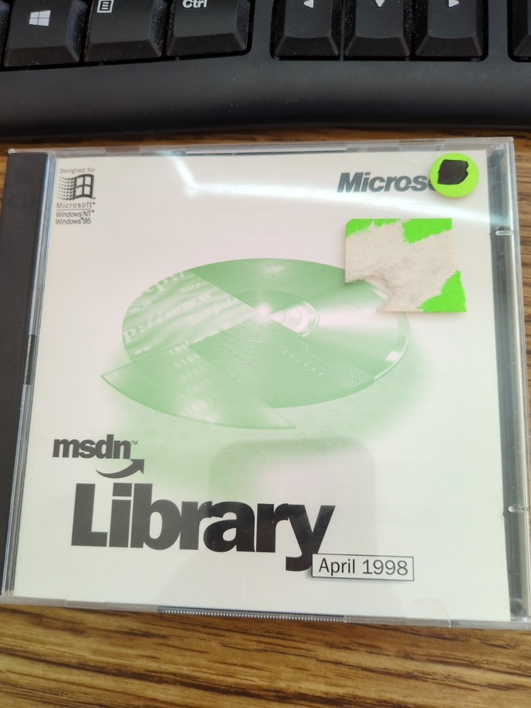 Microsoft MSDN library april 1998 - 2 cds