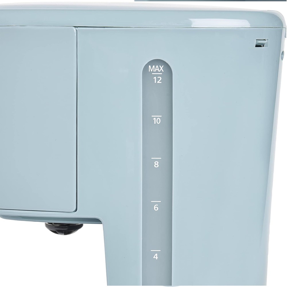 Haden Brighton 12 Cup Programmable Sleek Modern Nautical Coffee Maker, Sky Blue