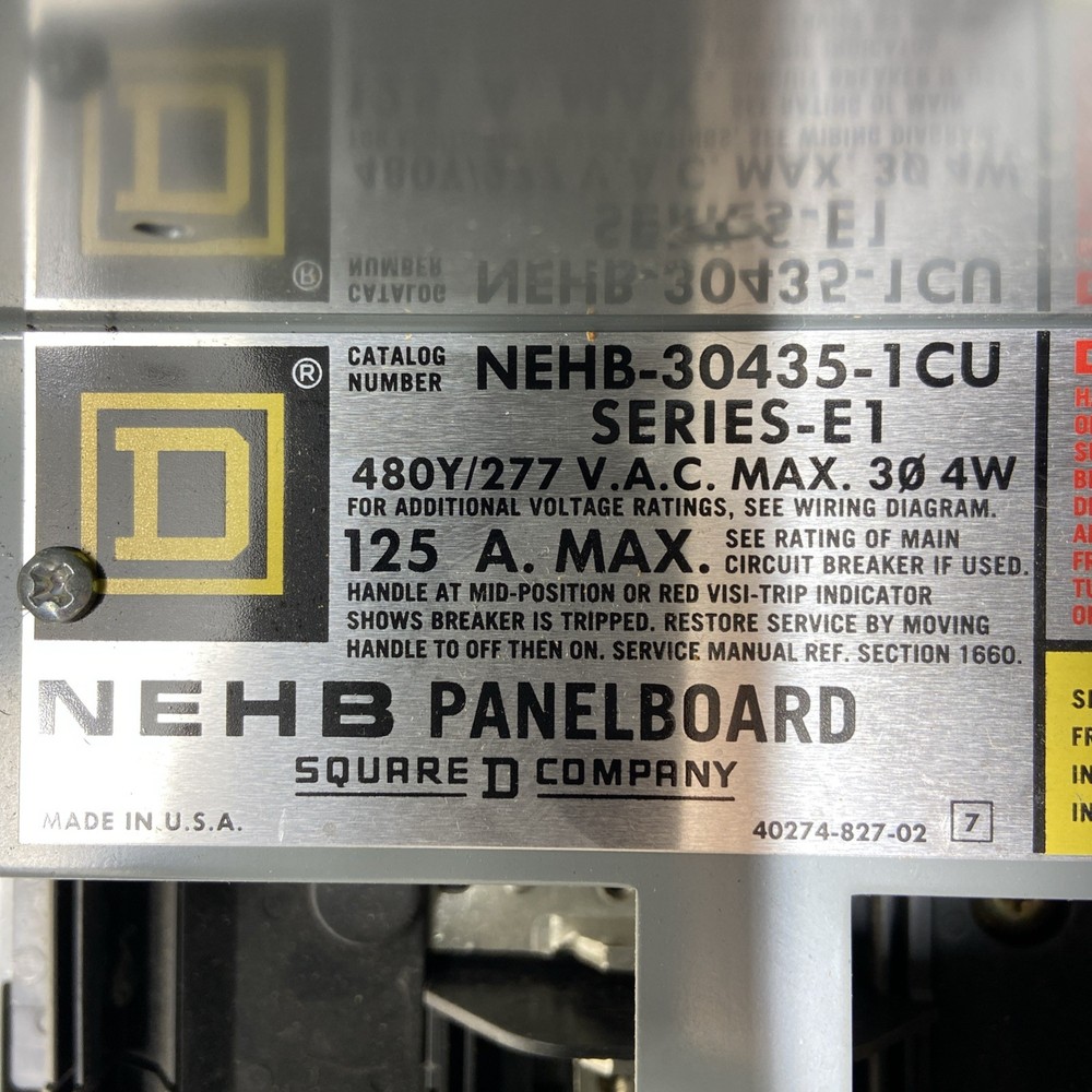 Square D Panelboard NEHB-30435-1CU