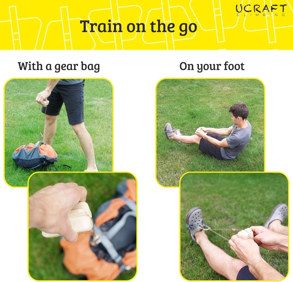 Ucraft Pocket-Sized Climbing Hangboard. Portable Fingerboard for Training...