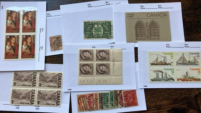 Canada stamp lot collection-SEE DESCRIPTION FOR DETAILS