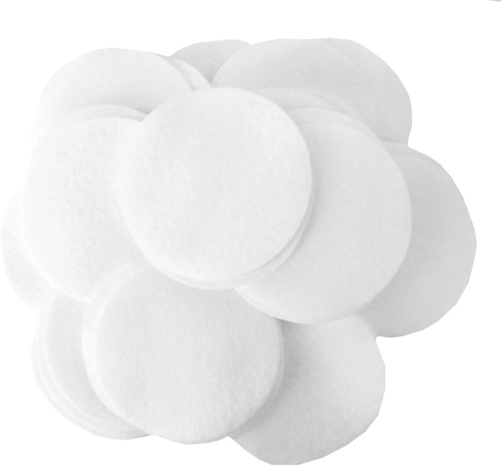 White Craft Felt Circles (2 Inch - 44pc)