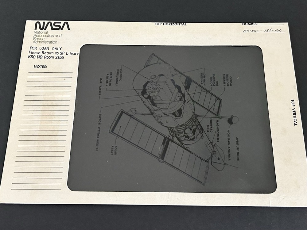 1978 NASA KSC Shuttle Space Telescope Satellite Presentation Transparency-160