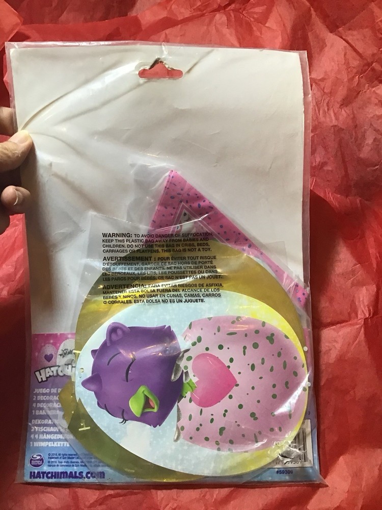 Hatchimals Decorations Party Kit 7 Pieces -NEW